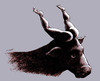 Cartoon: red cow (small) by Medi Belortaja tagged red,cow,bull,horn,horns,foot,leg,legs