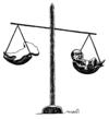 Cartoon: scales of skew (small) by Medi Belortaja tagged scales,balance,skew,silvio,berlusconi,italy