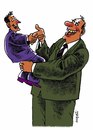 Cartoon: shaking hands (small) by Medi Belortaja tagged shaking hands tutelage friendship bussines