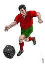 Cartoon: soccer gambling (small) by Medi Belortaja tagged soccer,gambling,football,footballer,dibs,corrupt,corruption,fifa
