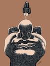 Cartoon: Tumbling on the nose (small) by Medi Belortaja tagged tumbling,balance,nose,noses,men,faces