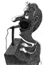Cartoon: microphone (small) by Medi Belortaja tagged microphone,mouth,politicians,demagogy