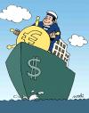 Cartoon: World Currencies (small) by Medi Belortaja tagged dollar,euro,currencies,ship,economy