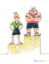 Cartoon: Gleichheit (small) by Riemann tagged frau,mann,gleichberechtigung,fairness,pay,gap,machos,cartoon,george,riemann
