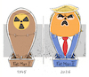 Cartoon: Zeitbombe (small) by Riemann tagged trump,krieg,irrer,atombombe,unberechenbar,fat,man,hiroshima,irankrieg,hormus,wutmensch,republikaner,polemiker,aggression,cartoon,george,riemann