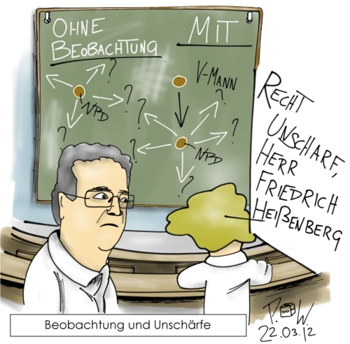 Cartoon: Unschärfe bei NPD Verbot (medium) by Philipp Weber tagged innenminister,npd,verbot,unschärfe,vmaenner