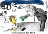 Cartoon: FIFA und Nachhaltigkeit (small) by Philipp Weber tagged fifa,brasilien,worldcub,weltmeisterschaft