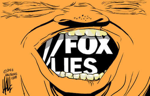 Cartoon: Fox News Lies (medium) by halltoons tagged fox,news,lies,usa,networks,television,election,2020,fox,news,lies,usa,networks,television,election,2020