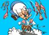 Cartoon: Butcher (small) by halltoons tagged butcher,cleaver,meat,action,cartoon,comic