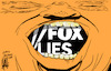 Cartoon: Fox News Lies (small) by halltoons tagged fox,news,lies,usa,networks,television,election,2020