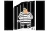 Cartoon: Jailbird (small) by halltoons tagged trump,indictment,jail