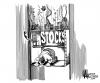 Cartoon: No Bottom (small) by halltoons tagged stock market stocks trade economy
