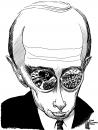Cartoon: Putins Eyes (small) by halltoons tagged putin,russia,soviet,world