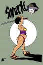 Cartoon: Samurai-Geisha Cover Art (small) by halltoons tagged manga,japan,woman,girl,geisha,samurai