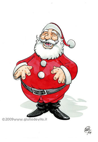 Cartoon: Felice Babbo Natale (medium) by giuliodevita tagged santa,claus