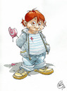 Cartoon: Bambino Gio (small) by giuliodevita tagged bambino,child,leccalecca