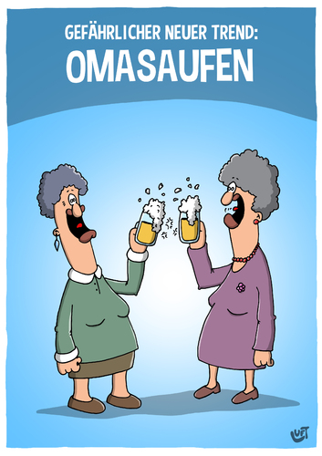 Cartoon: Omasaufen (medium) by luftzone tagged thoams,luft,cartoon,lustig,oma,saufen,alte,alkohol,trinken,trend,gefährlich,thoams,luft,cartoon,lustig,oma,saufen,alte,alkohol,trinken,trend,gefährlich