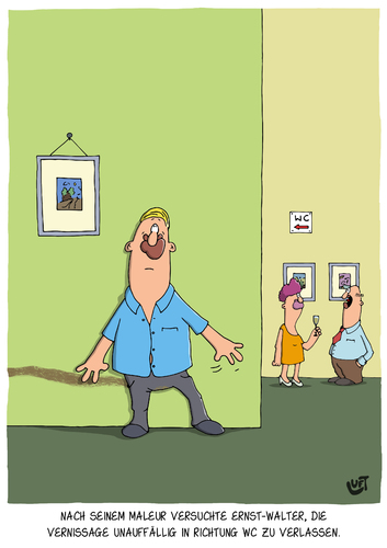 Cartoon: Peinlich (medium) by luftzone tagged thomas,luft,cartoon,lustg,peinlich,durchfall,wc,klo,vernissage,ausstellung,thomas,luft,cartoon,lustg,peinlich,durchfall,wc,klo,vernissage,ausstellung