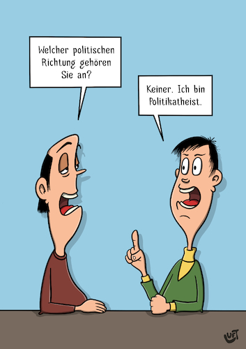 Cartoon: Politikatheist (medium) by luftzone tagged thomas,luft,cartoon,lustig,politik,interesse,atheist,richtung,anhänger,glaube,thomas,luft,cartoon,lustig,politik,interesse,atheist,richtung,anhänger,glaube