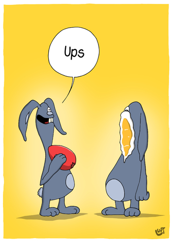 Cartoon: Ups (medium) by luftzone tagged osterei,ausblasen,ei,bunny,hase,ostern,lustig,cartoon,luft,thomas,thomas,luft,cartoon,lustig,ostern,hase,bunny,ei,ausblasen,osterei