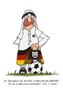 Cartoon: DFB-Spielkleidung 2022 (small) by luftzone tagged qatar,2022,wm,fussball,dfb,weltmeisterschaft,spielkleidung,trikot,deutschland,germany,soccer,championship,kandura