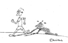 Cartoon: Marathoni (small) by brezeltaub tagged marathon,laufen,jogger,joggen,sport,hardcore,extremsport,extremsportler,marathoni,42,km,leistungssport,jogging