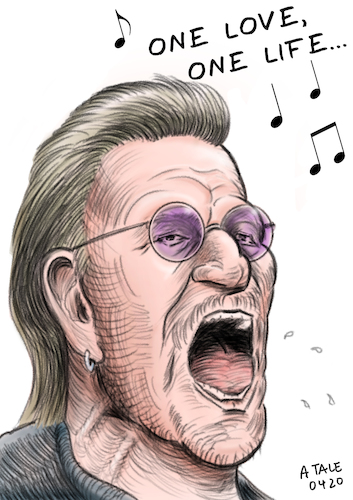 Cartoon: Bono Karikatur (medium) by Ago tagged u2,bono,paul,hewson,dublin,irland,sänger,songwriter,musiker,band,frontman,pop,rock,runder,geburtstag,karikatur,caricature,gesicht,porträt,bild,cartoon,pressezeichnung,illustration,tale,agostino,natale,u2,bono,paul,hewson,dublin,irland,sänger,songwriter,musiker,band,frontman,pop,rock,runder,geburtstag,karikatur,caricature,gesicht,porträt,bild,cartoon,pressezeichnung,illustration,tale,agostino,natale