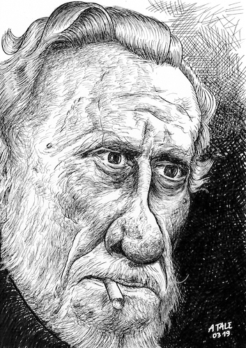 Charles Bukowski Karikatur