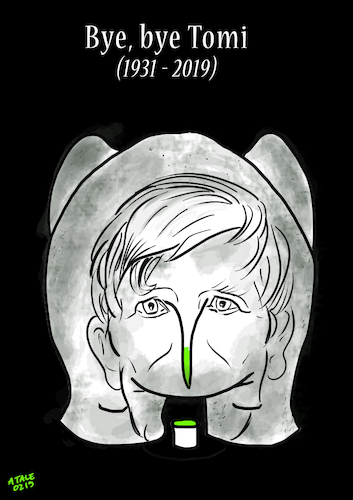 Cartoon: Tomi Ungerer (medium) by Ago tagged tom,ungerer,gestorben,februar,2019,illustrator,cartoonist,zeichner,künstler,schriftsteller,provokant,original,hommage,nachruf,karikatur,caricature,gesicht,porträt,bild,cartoon,pressezeichnung,illustration,tale,agostino,natale,tom,ungerer,gestorben,februar,2019,illustrator,cartoonist,zeichner,künstler,schriftsteller,provokant,original,hommage,nachruf,karikatur,caricature,gesicht,porträt,bild,cartoon,pressezeichnung,illustration,tale,agostino,natale