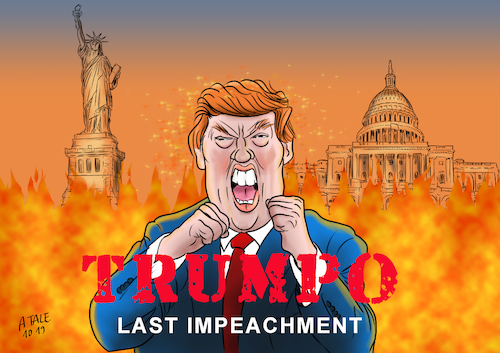 Cartoon: Trumpo (medium) by Ago tagged donald,trump,usa,präsident,vereinigte,staaten,amerika,einleitung,impeachment,amtsenthebungsverfahren,untersuchung,vorwürfe,ukraine,ermittlungen,biden,demokraten,hilfe,ausland,verstoß,amtseid,machtmissbrauch,rundumschlag,pöbelei,öl,ins,feuer,gespaltenes,land,radikal,extrem,rambo,film,kongress,freiheitsstatue,politik,karikatur,cartoon,pressezeichnung,illustration,tale,agostino,natale,donald,trump,usa,präsident,vereinigte,staaten,amerika,einleitung,impeachment,amtsenthebungsverfahren,untersuchung,vorwürfe,ukraine,ermittlungen,biden,demokraten,hilfe,ausland,verstoß,amtseid,machtmissbrauch,rundumschlag,pöbelei,öl,ins,feuer,gespaltenes,land,radikal,extrem,rambo,film,kongress,freiheitsstatue,politik,karikatur,cartoon,pressezeichnung,illustration,tale,agostino,natale