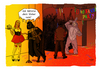 Cartoon: Helau Darth Vader (small) by Ago tagged karneval,fasching,rosenmontag,kostüme,darth,vader,rotkäppchen,hase,cowboy,party,närrische,zeit,star,wars,zitat,vater,mann,frau,anspielung,altersunterschied,cartoon