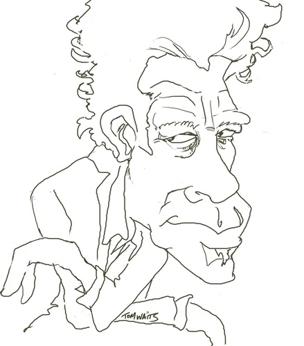 Cartoon: Tom Waits (medium) by Andyp57 tagged caricature,wacom,painter