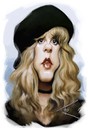 Cartoon: Stevie Nicks (small) by besikdug tagged besikdug caricature fleetwood mac music nicks singer stevie