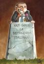 Cartoon: Berlusconi  podium (small) by matteo bertelli tagged berlusconi,podium