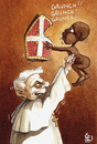 Cartoon: hunger (small) by matteo bertelli tagged hunger bertelli pope ratzinger
