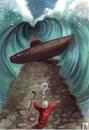 Cartoon: moses 2008 (small) by matteo bertelli tagged moses red sea illustration 