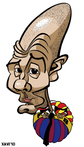 Cartoon: Josep Guardiola (medium) by Xavi dibuixant tagged football,futbol,fcb,barcelona,caricatura,caricature,pep,guardiola,josep,bayern,münchen,dortmund,bvb,borussia,dfb,pokal,finale,pokalfinale,endspiel,karikatur,karikaturen,fuball,josep guardiola,barcelona,josep,guardiola