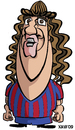 Cartoon: FC Barcelona 2010 Puyol (small) by Xavi dibuixant tagged puyol caricature caricatura fcb barcelona football futbol