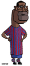Cartoon: FC Barcelona 2010 Toure (small) by Xavi dibuixant tagged toure yaya caricature caricatura fcb barcelona football futbol