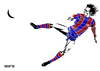 Cartoon: Johan Cruyff (small) by Xavi Caricatura tagged johan,cruyff,oranje,holland,netherlands,football,soccer,futbol,holanda,fcb,fc,barcelona