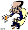 Cartoon: The toilet of Zapatero (small) by Xavi dibuixant tagged zapatero,cartoon,caricature,catalunya,spain,catalonia,estatut