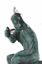 Cartoon: Never Mind (small) by cesar mascarenhas tagged estatua,statue,pomba,ipod,touch