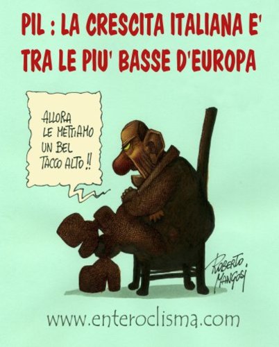 Cartoon: Economy growing (medium) by Roberto Mangosi tagged berlusconi,politic,economy