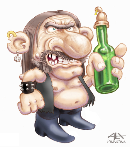 Cartoon: Little Lemmy (medium) by Alex Pereira tagged cartoon,illustration,caricatures