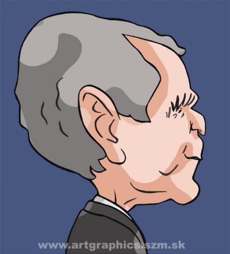 Cartoon: Bush (medium) by takacs tagged caricature,
