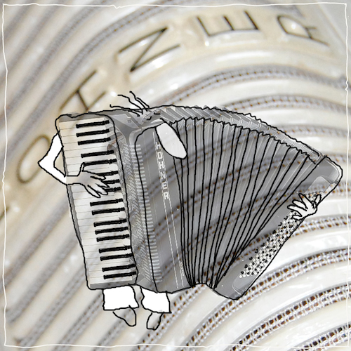 Cartoon: Akkordeon (medium) by kika tagged akkordeon,spielen,lernen,ziehharmonika
