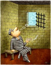 Cartoon: prison (medium) by ciosuconstantin tagged cell,