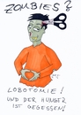 Cartoon: Zombie Apocalypse (small) by gore-g tagged zombie,zombies,lobotomie,schere,raute,hunger