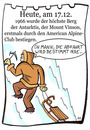 Cartoon: 17. Dezember (small) by chronicartoons tagged bergsteiger,mount,vinson,berg,cartoon,arktis