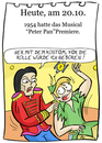 Cartoon: 20. Oktober (small) by chronicartoons tagged peter,pan,neverland,michael,jackson,musical,cartoon